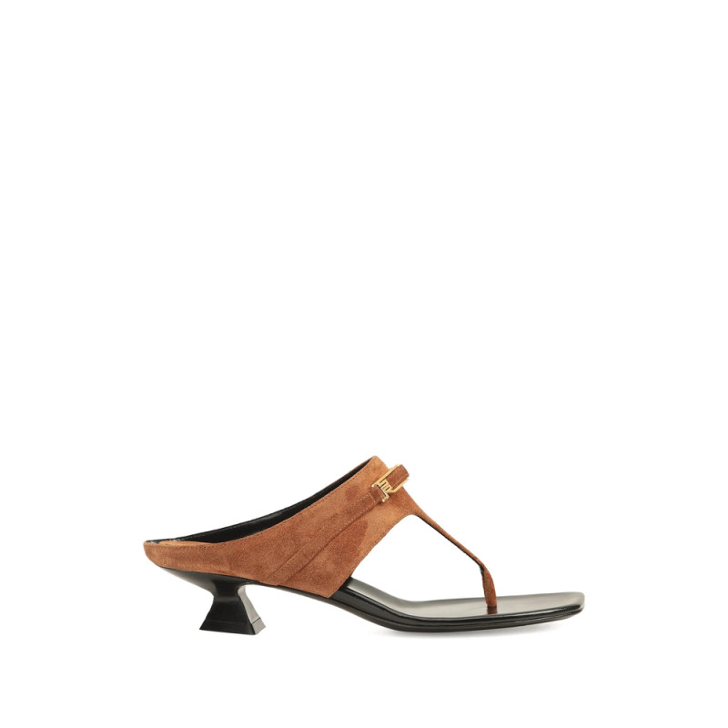 Sergio Rossi Bitt Buckle Sandals