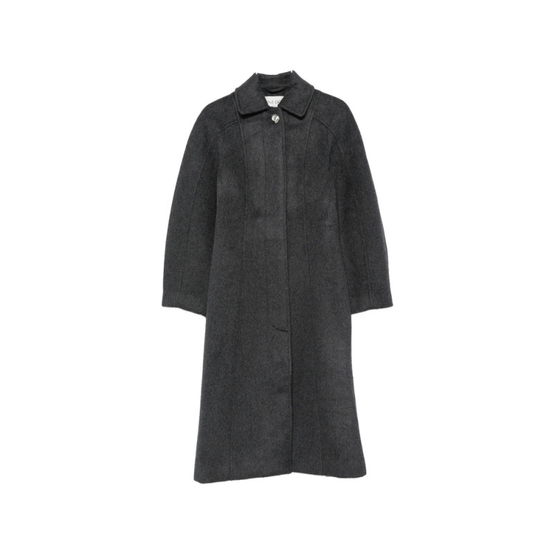 Stine Goya Shirred-waist Single-breasted Coat