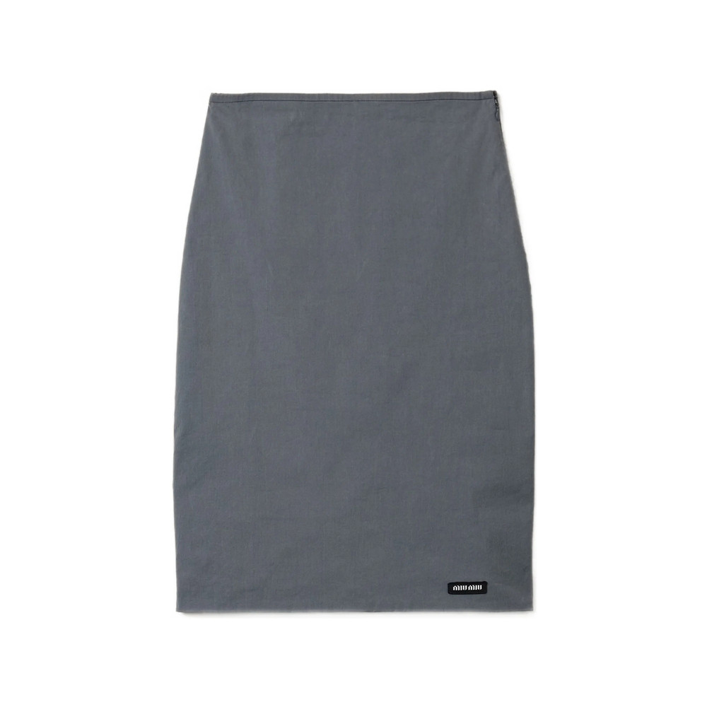 Miu Miu Stretch Poplin Skirt