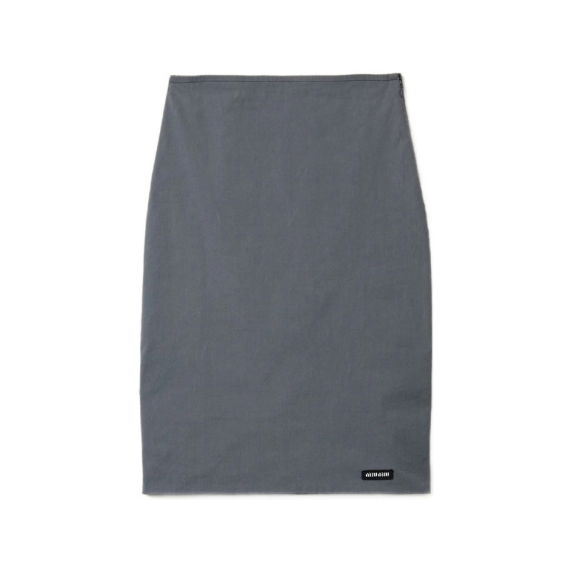 Miu Miu Stretch Poplin Skirt