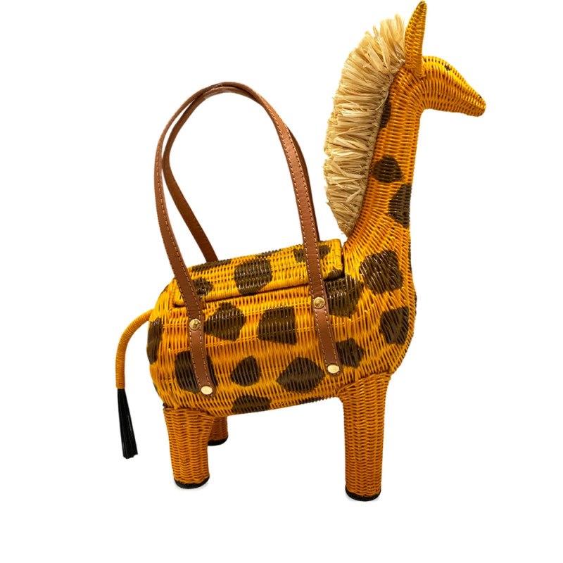 Serpui Jason Giraffe Cross Tote Bag
