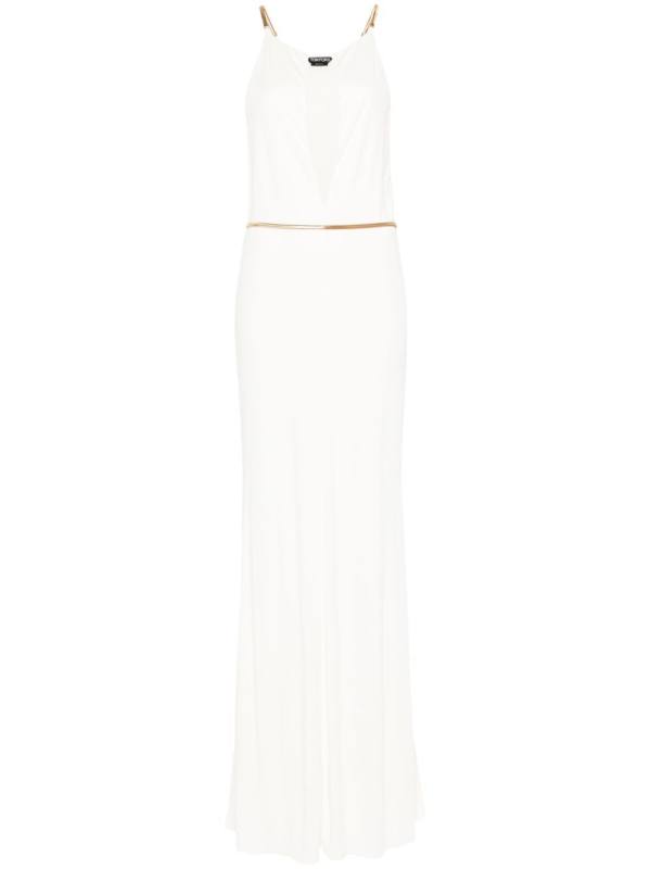 belted maxi dress
