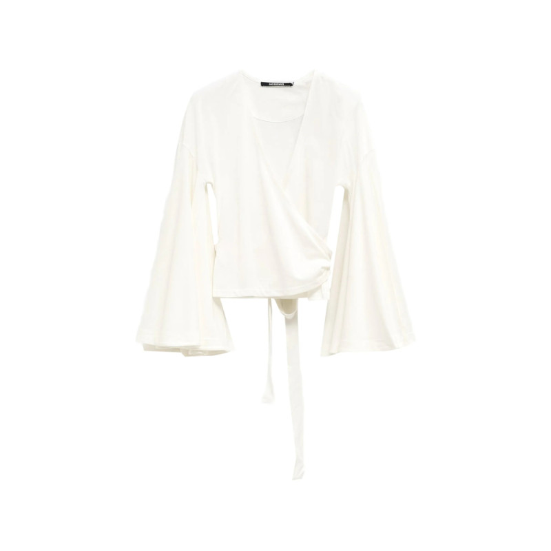 Jacquemus Long-sleeved Tie Blouse