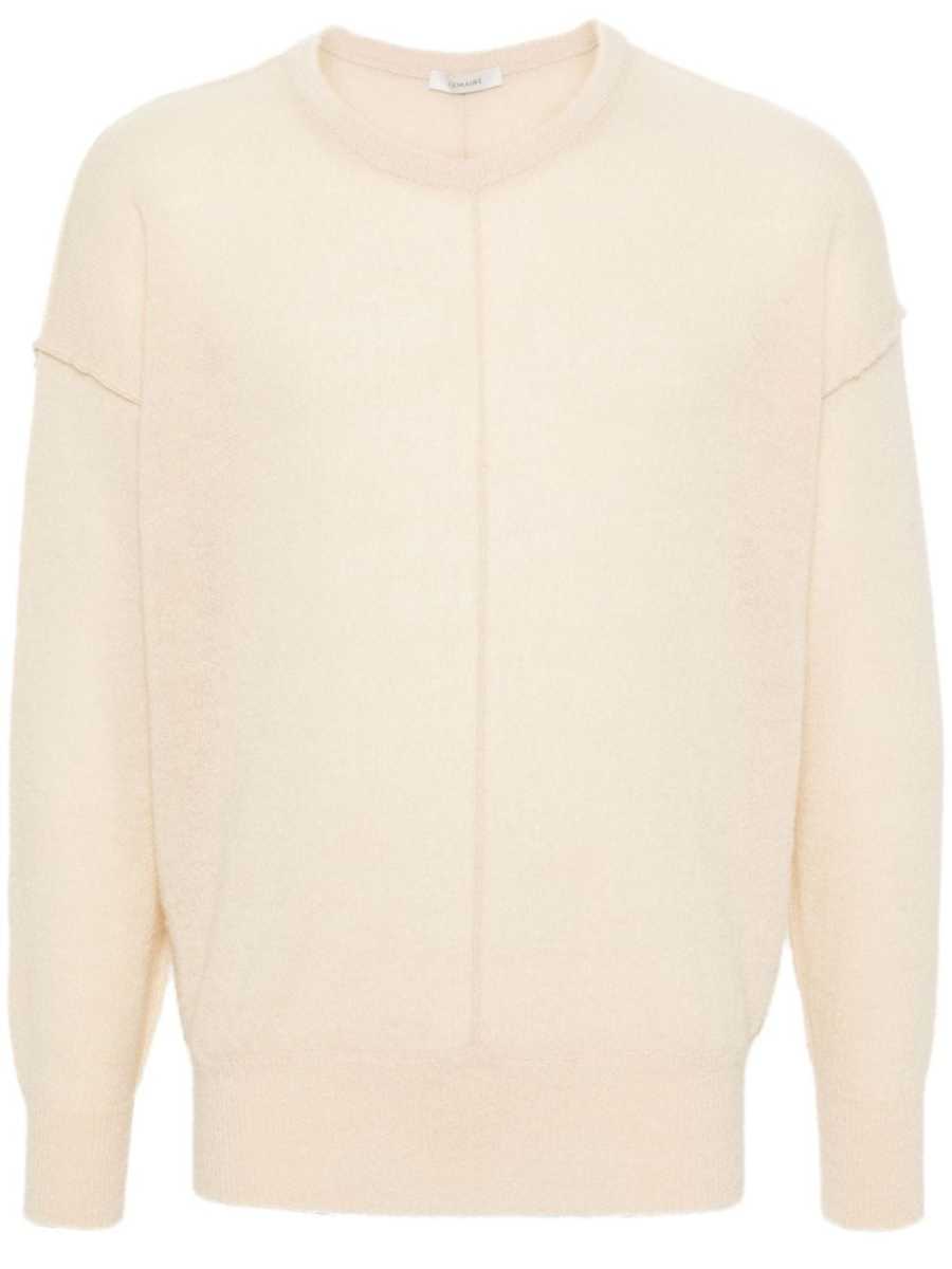 seam-detail knit jumper