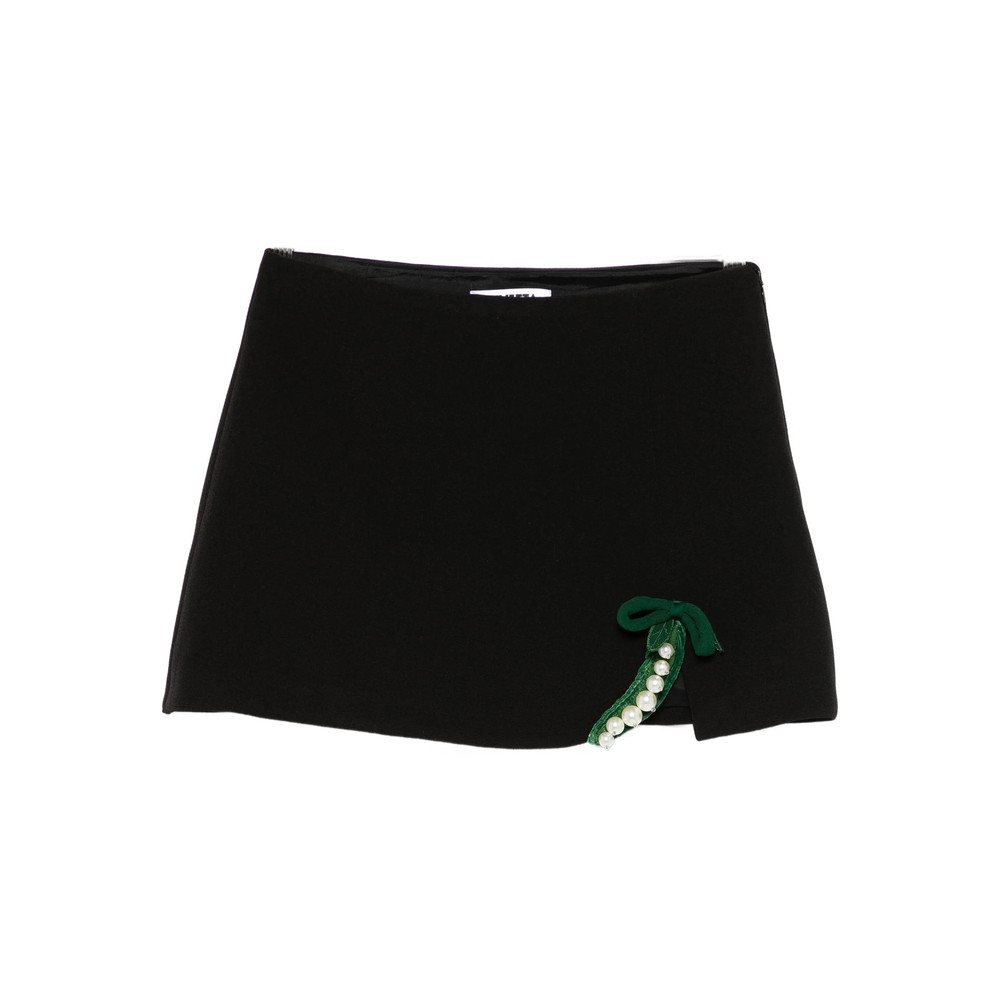 Vivetta Pearl-embellished Straight Skirt