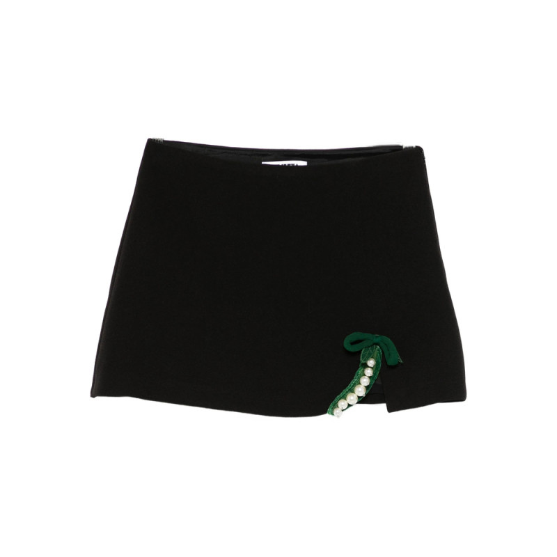 Vivetta Pearl-embellished Straight Skirt