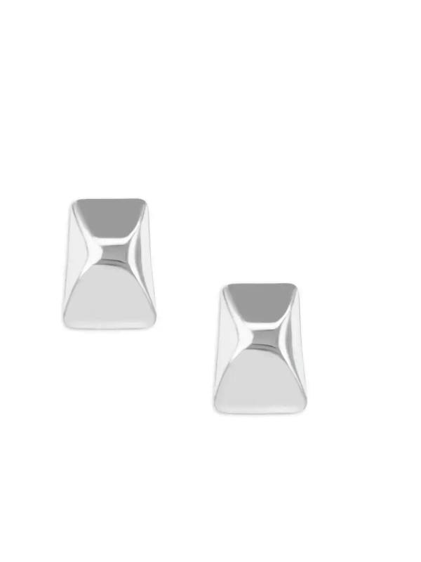curved rectangle earrings
