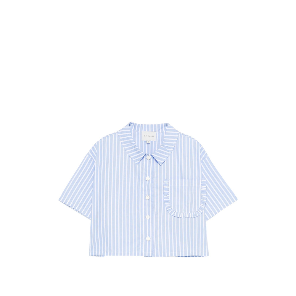 Mipounet Ruffled Striped Shirt