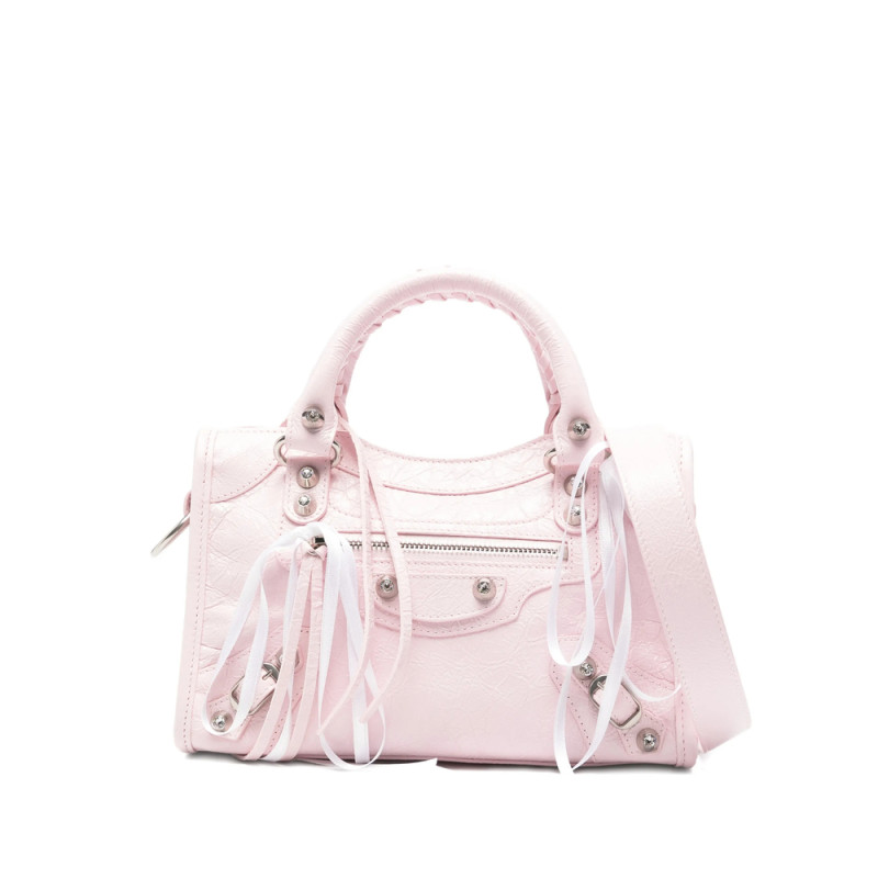 Balenciaga Le City Studded Ribbons Tote Bag