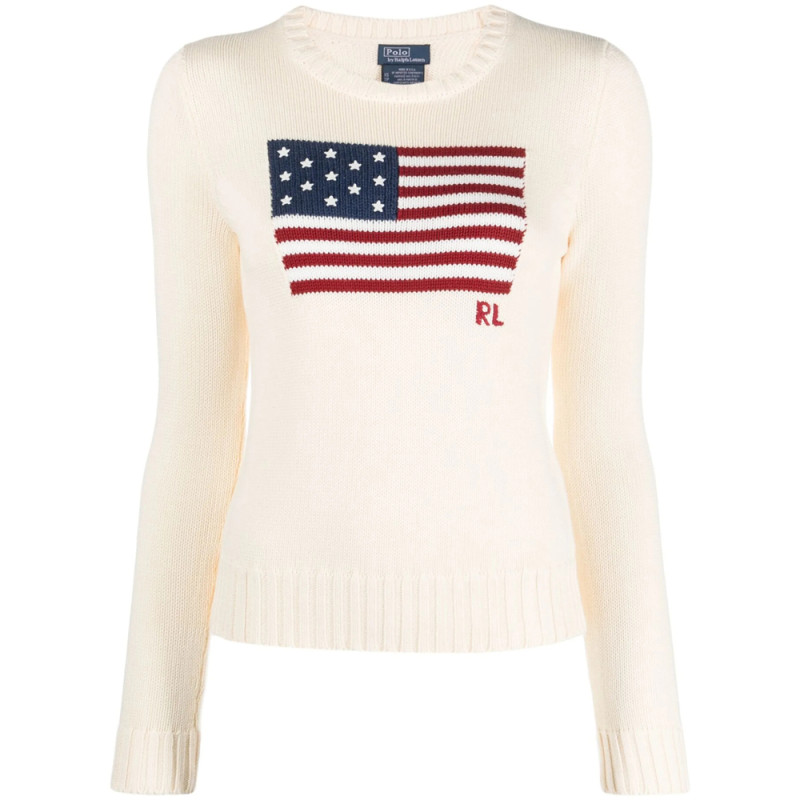 Ralph Lauren Flag-intarsia Jumper