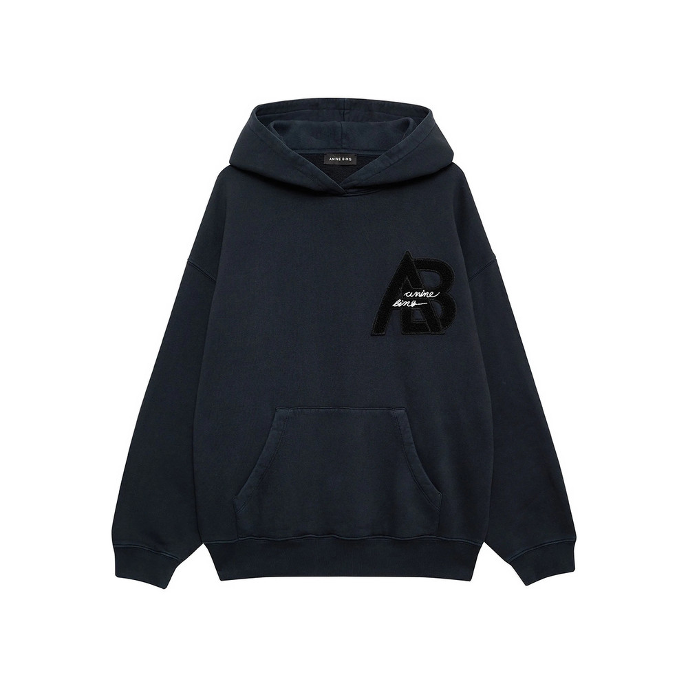 Anine Bing The Jaci Logo-appliqué Hoodie