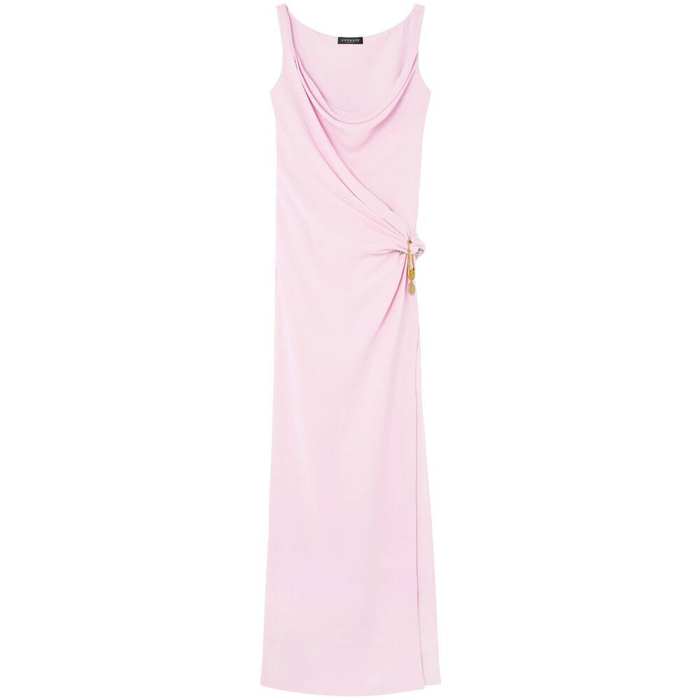 Versace Safety Pin Gathered Gown