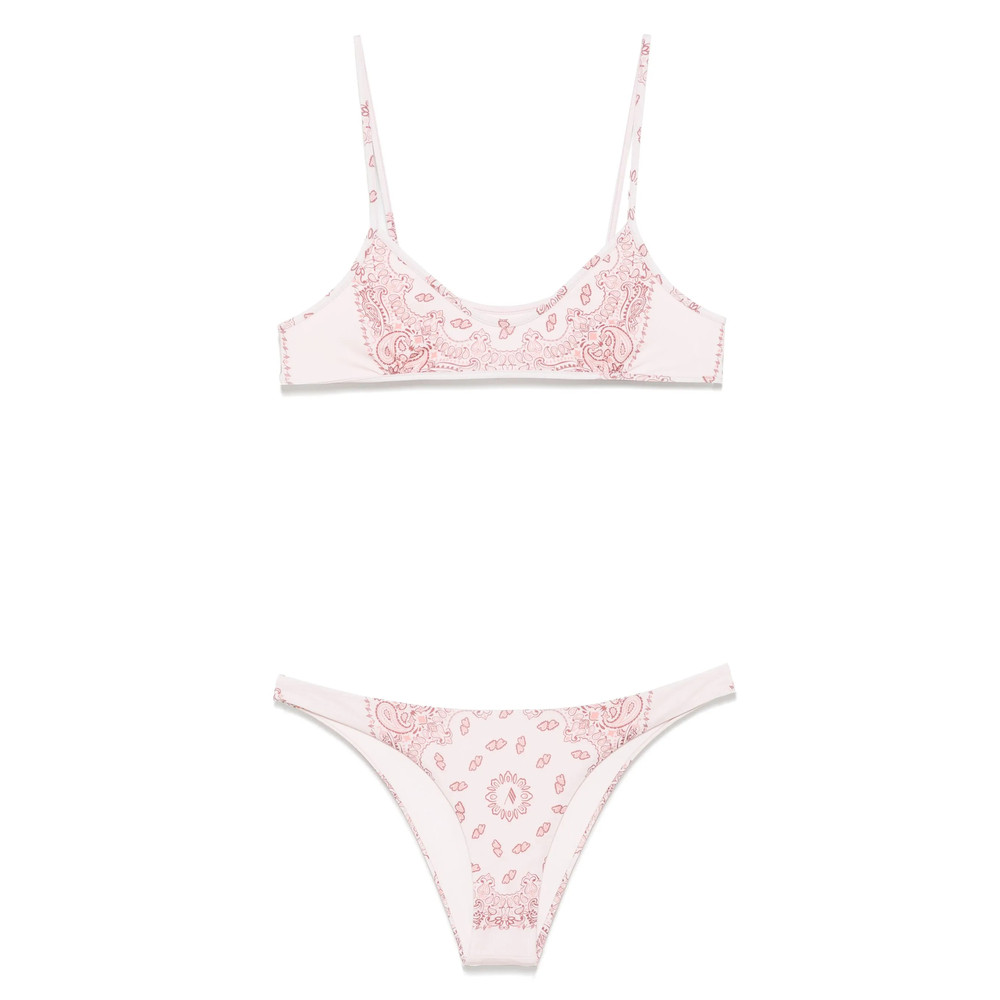 The Attico Paisley-print Bikini
