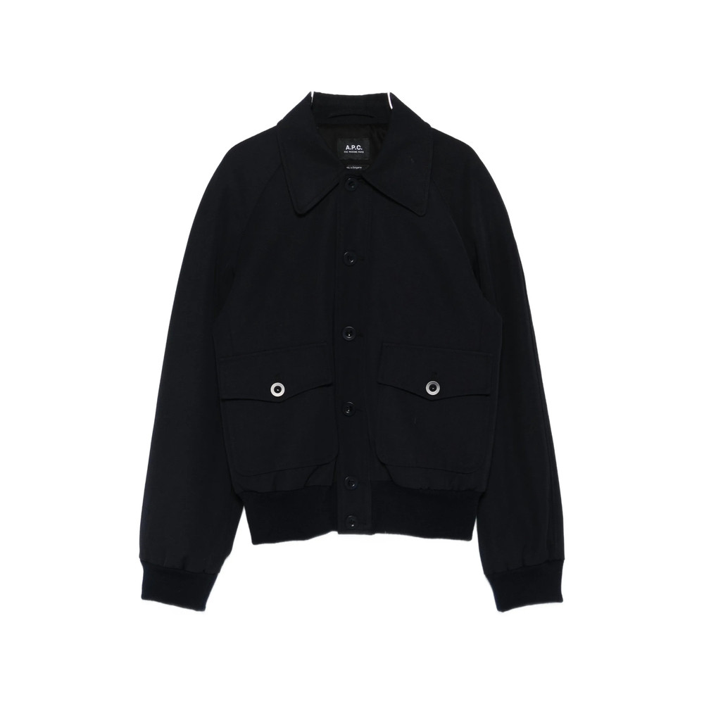 A. p.c. Patch-pocket Collared Bomber Jacket