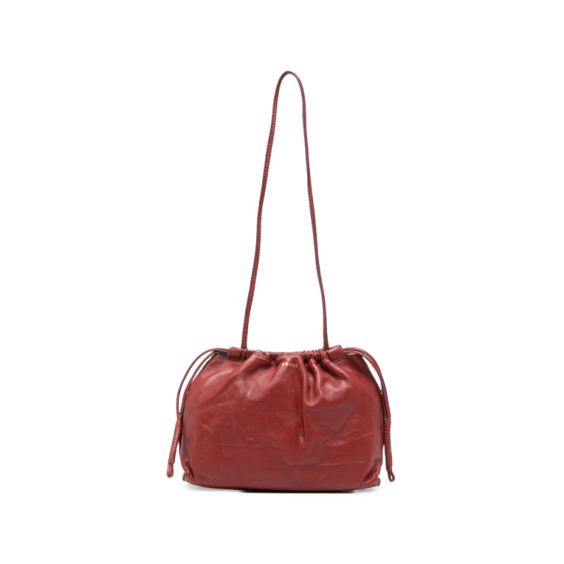 Soeur Suzette Drawstring Leather Shoulder Bag