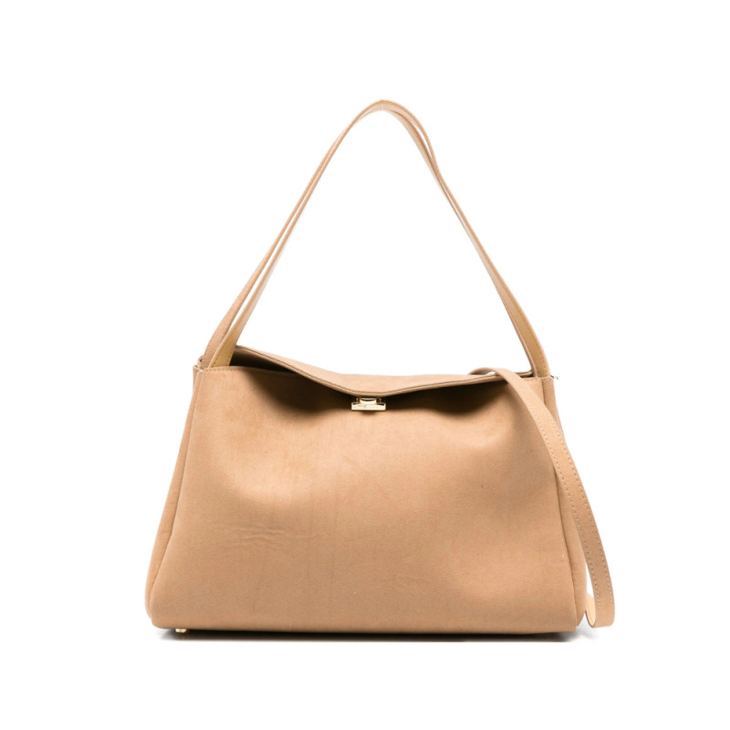 The-moirè Flap-closure Tote Bag