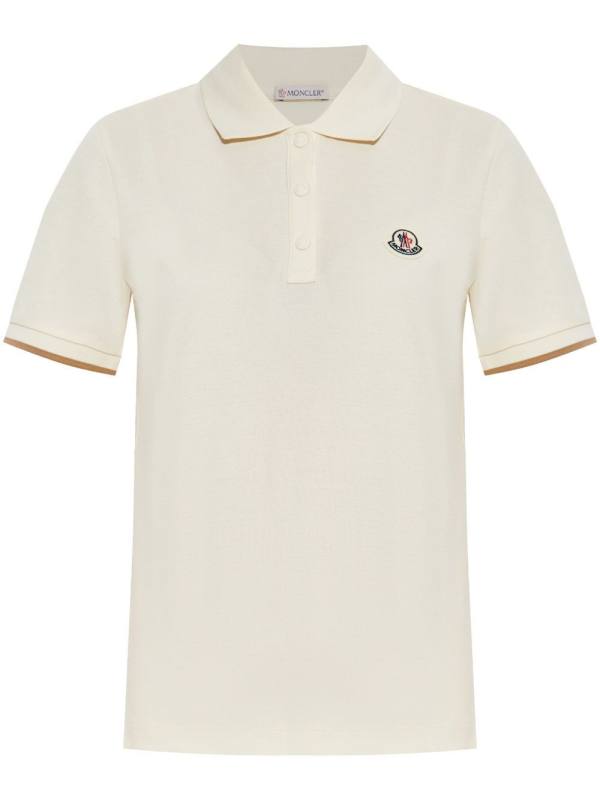 logo-patch polo shirt