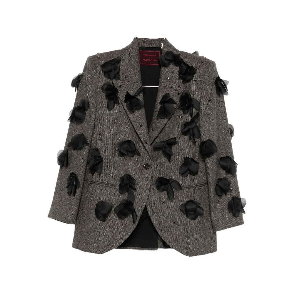 Stella Maxwell For Marella Floral-appliqué Jacket