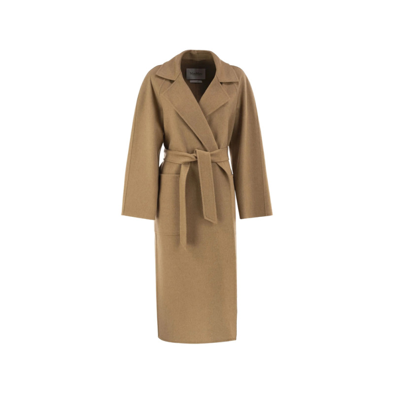 Max Mara Long Camel Robe Coat
