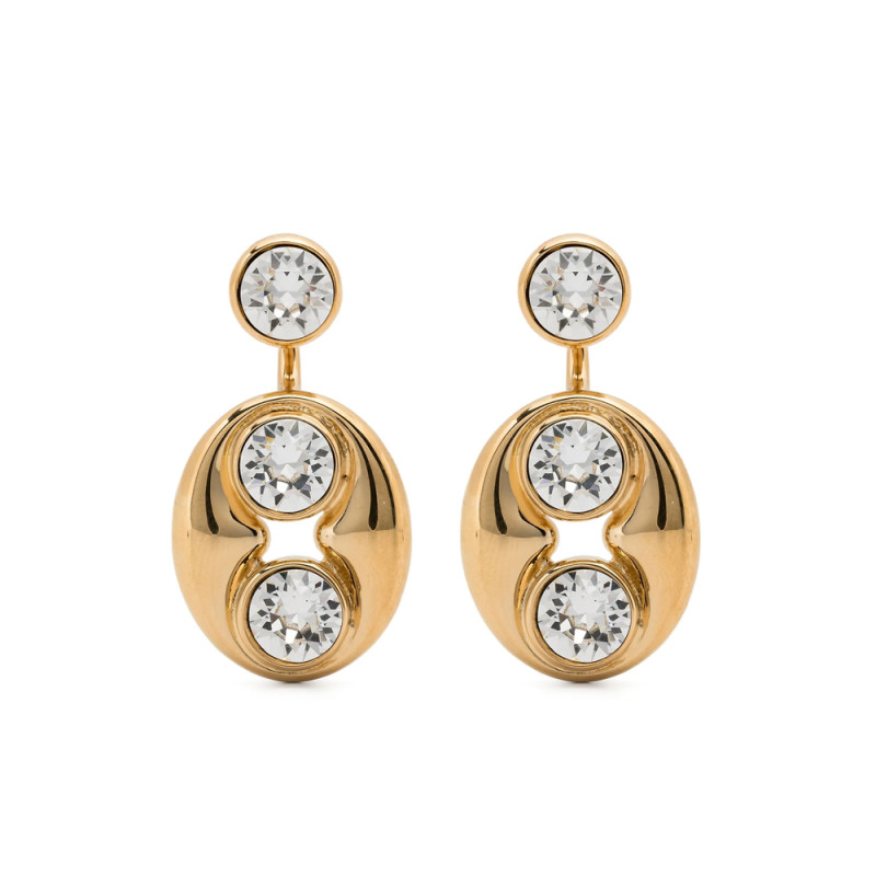 Amina Muaddi Iris Drop Earrings
