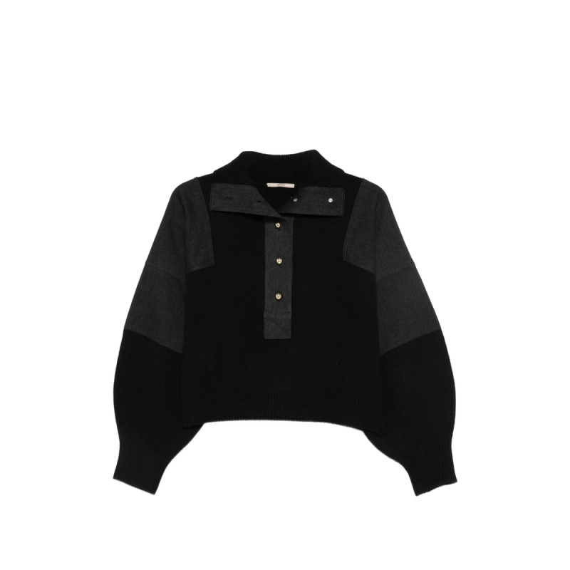 Sessùn Colour-block High-neck Sweater