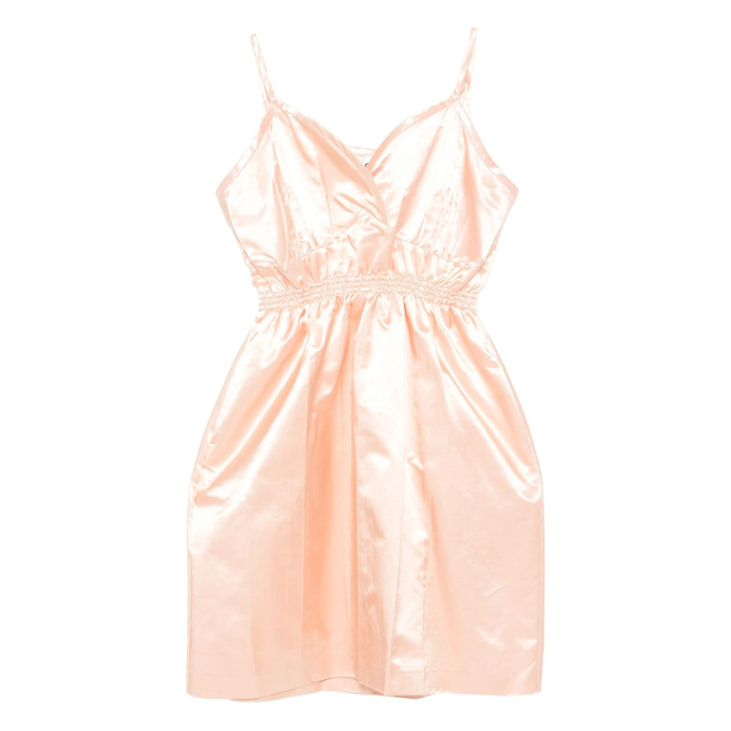 Miu Miu Satin Spaghetti-strap Mini Dress