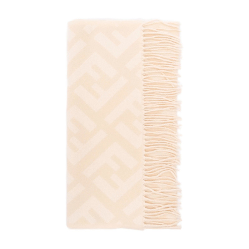 Fendi FF-monogram Fringed Scarf