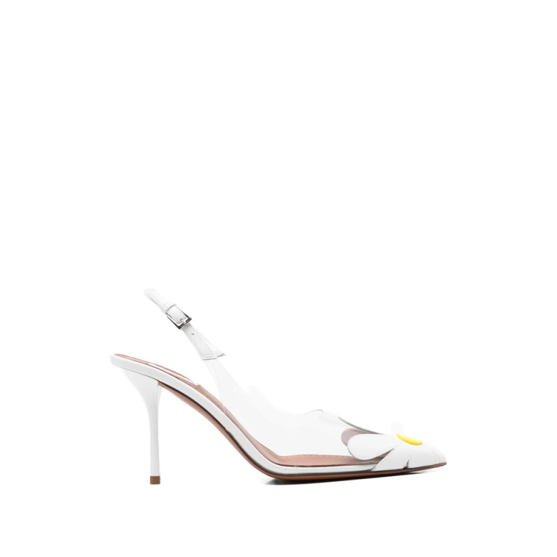 Alaïa Floral-applique Slingback Pumps