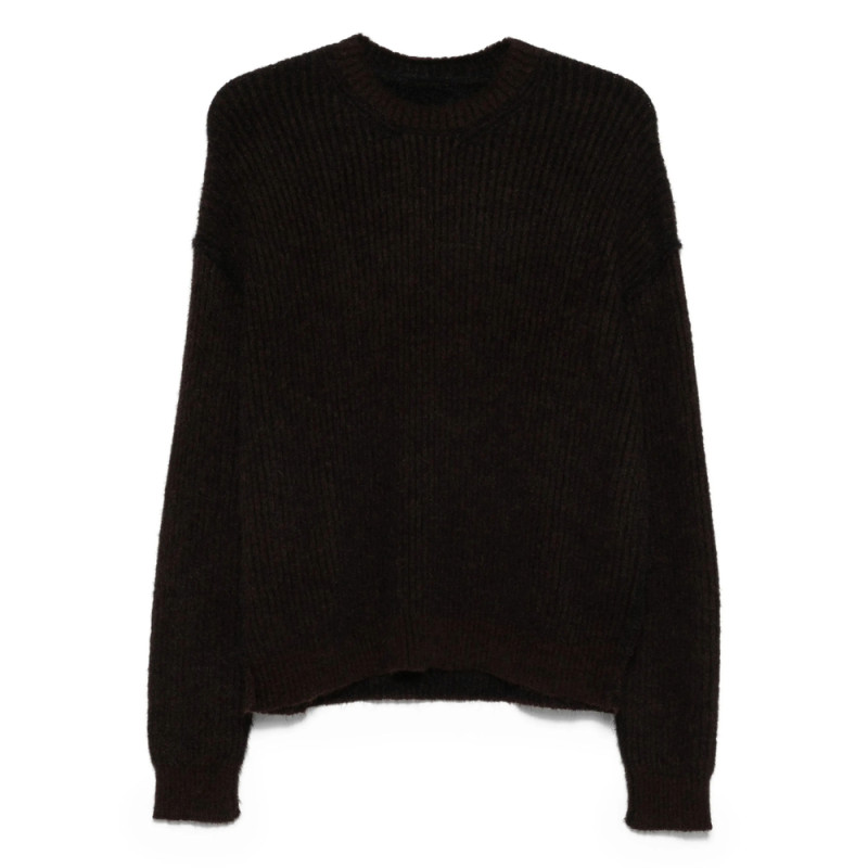 Uma Wang Ribbed Crew-neck Sweater