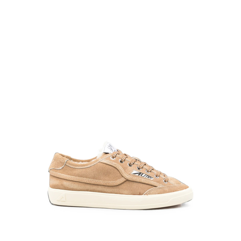 Autry Windscape Shearling-lined Suede Sneakers