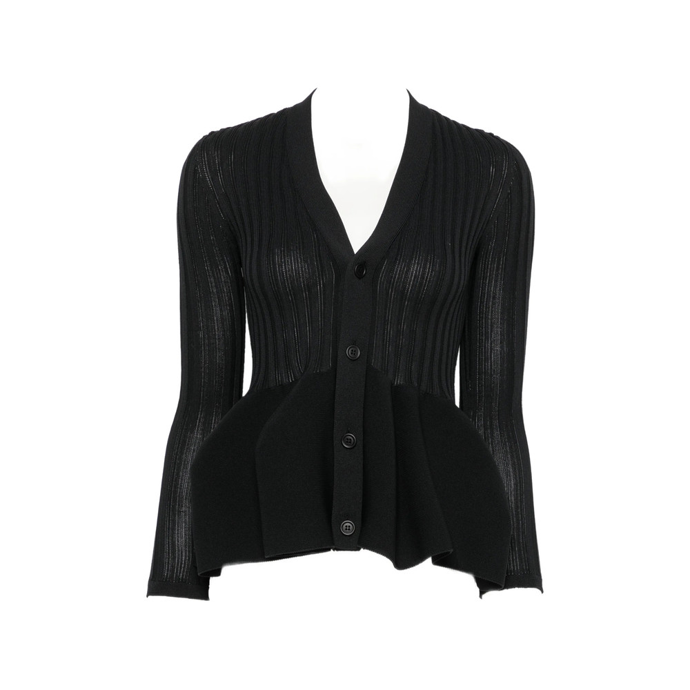 Cfcl Pottery Ribbed Peplum Cardigan