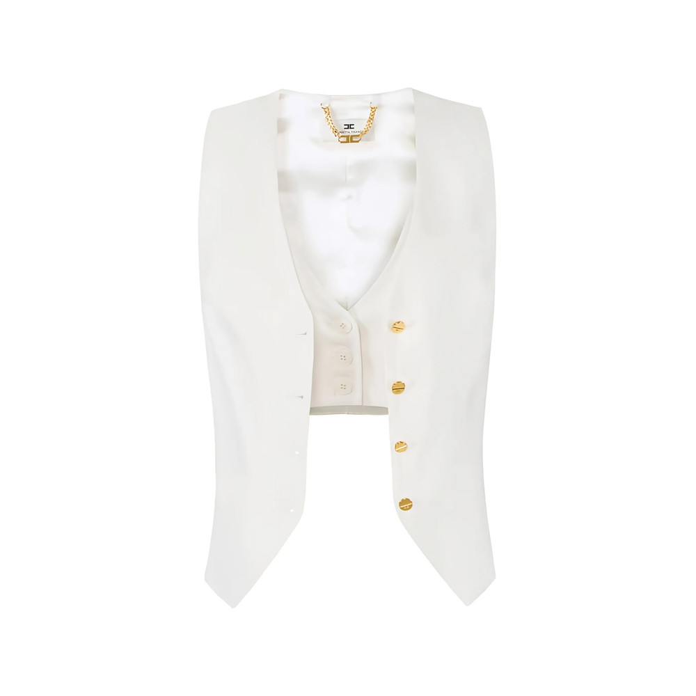 Elisabetta Franchi Asymmetric Cuts Waistcoat