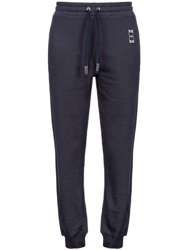 Carico drawstring cotton track pants