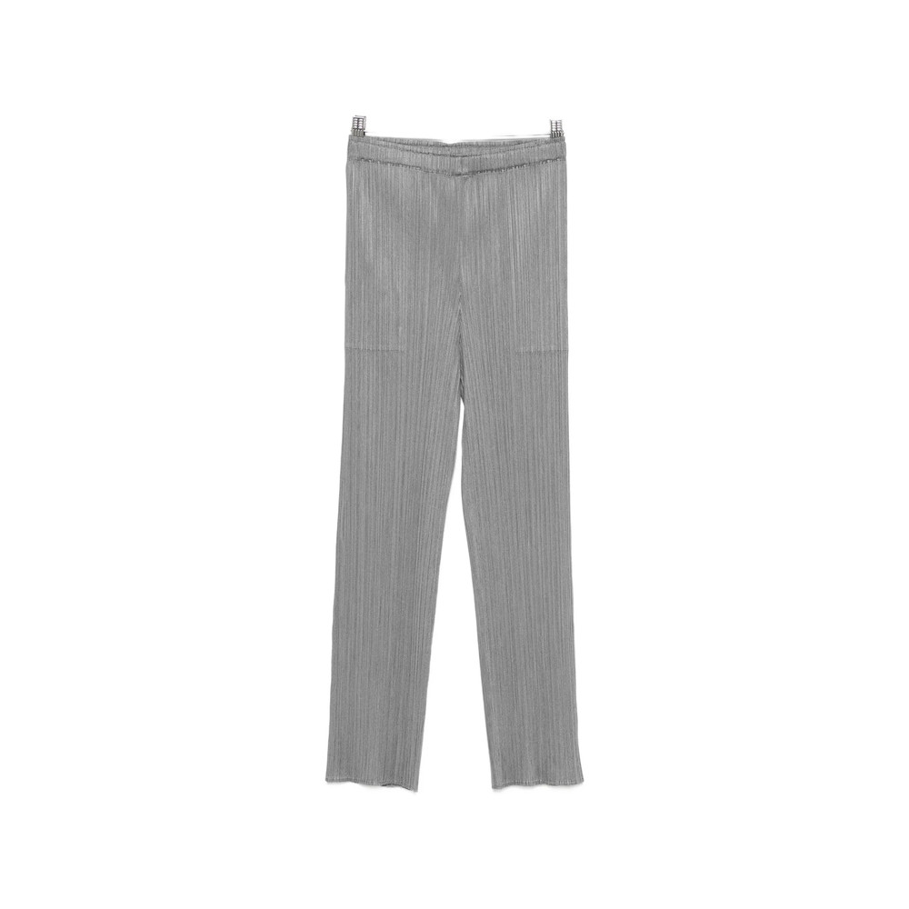 Pleats Please Pleated-design Cropped Trousers
