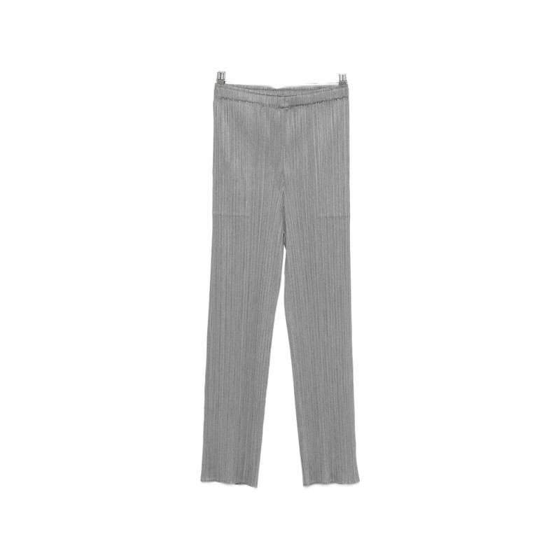 Pleats Please Pleated-design Cropped Trousers