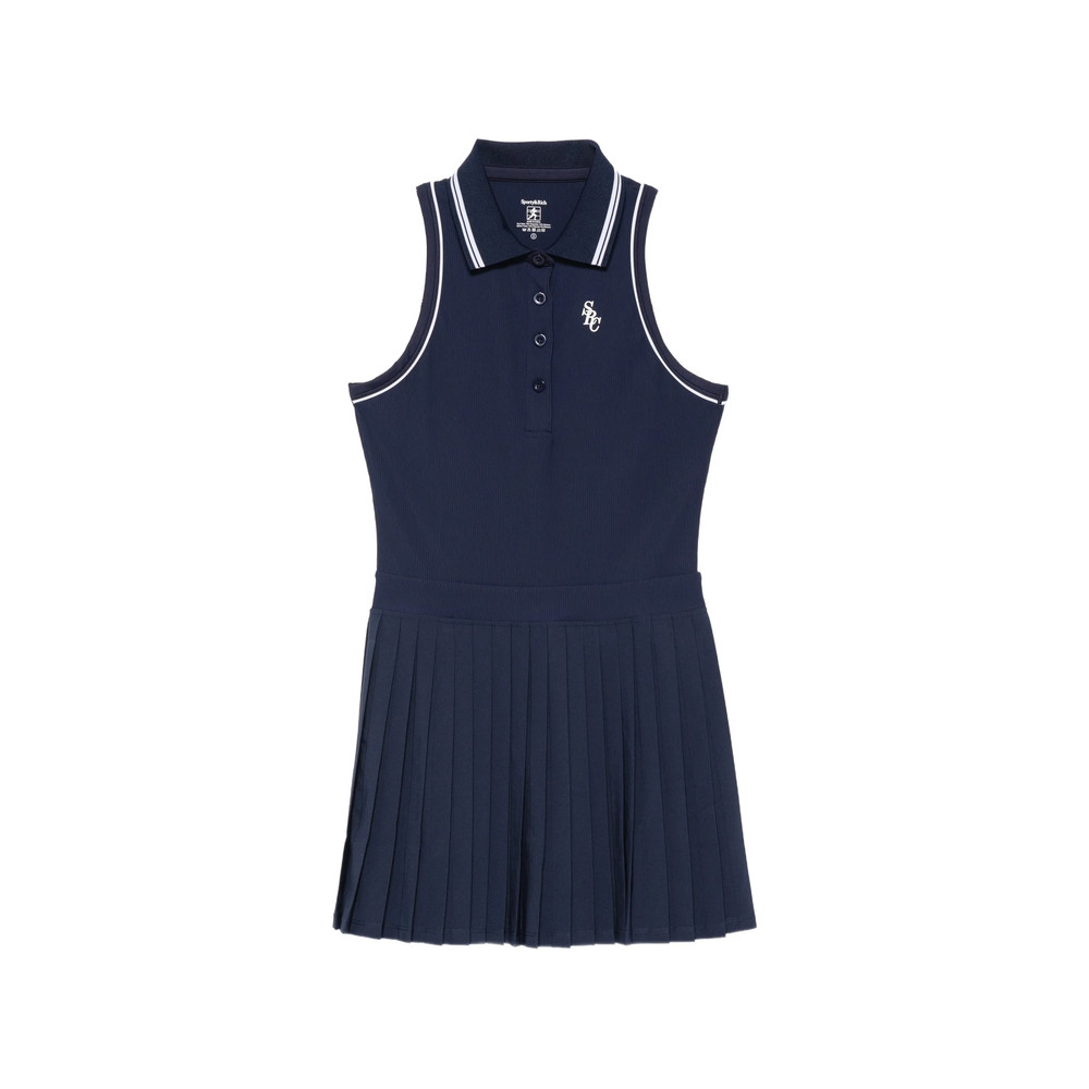 Sporty & Rich Pleated Sleeveless Mini Dress