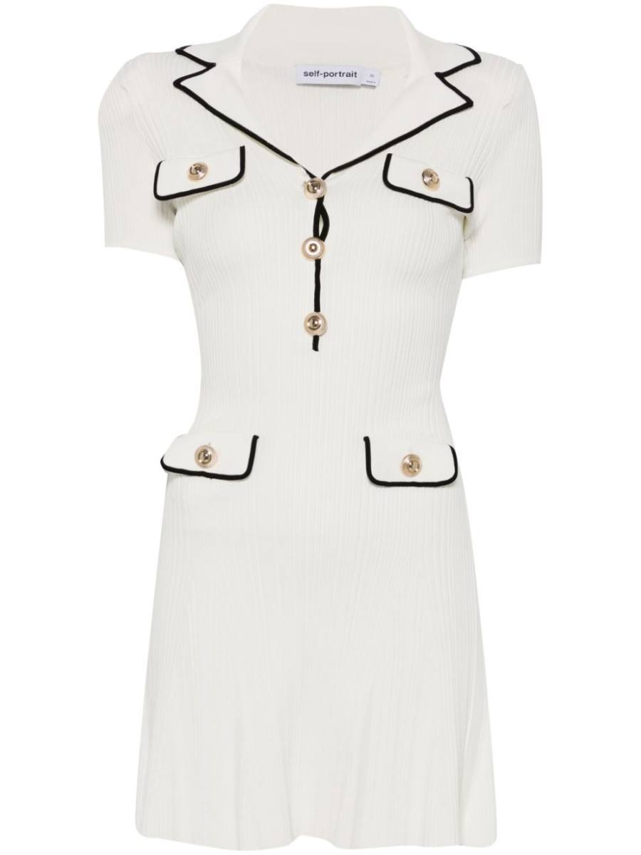 ribbed-knit mini dress
