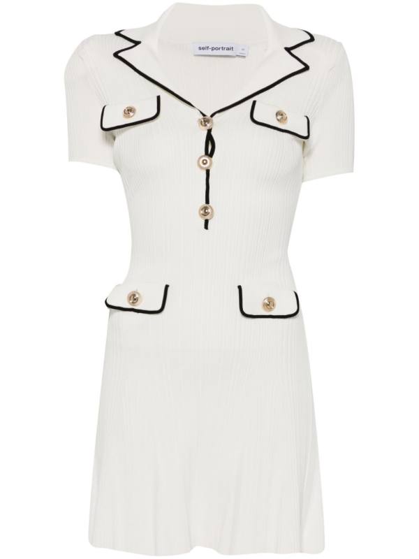 ribbed-knit mini dress