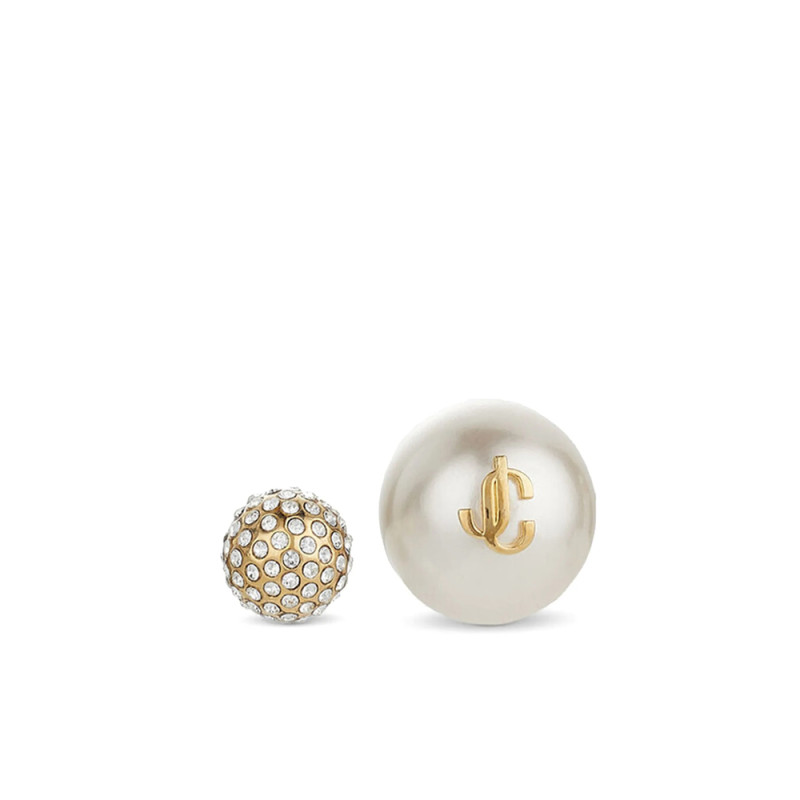 Jimmy Choo Auri Logo-embellished Stud Earrings