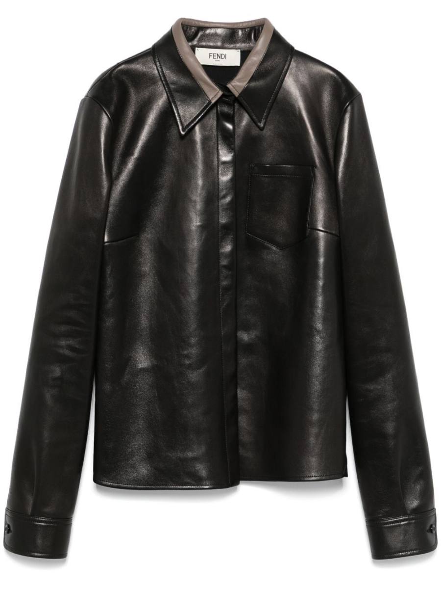 leather shirt