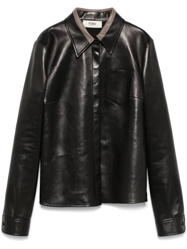 leather shirt