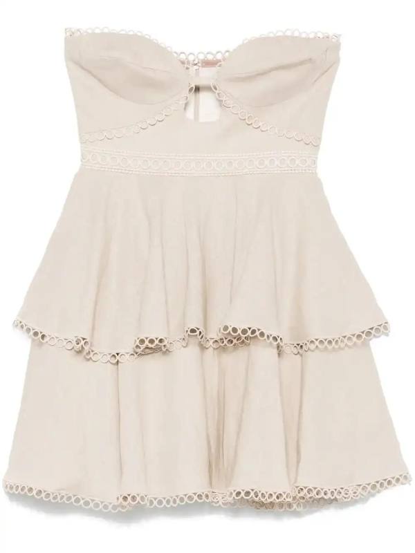 ruffled mini dress