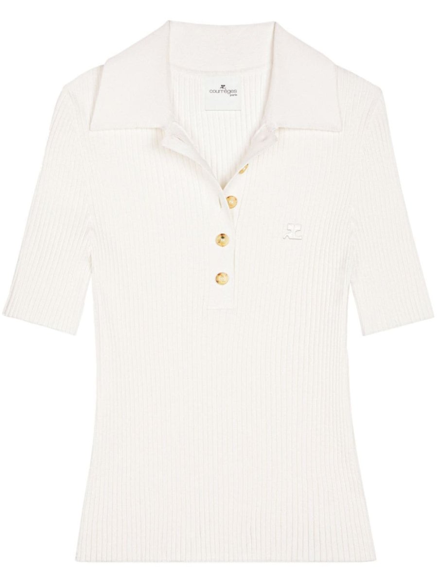Signature Polo - Courreges - Cotton - White