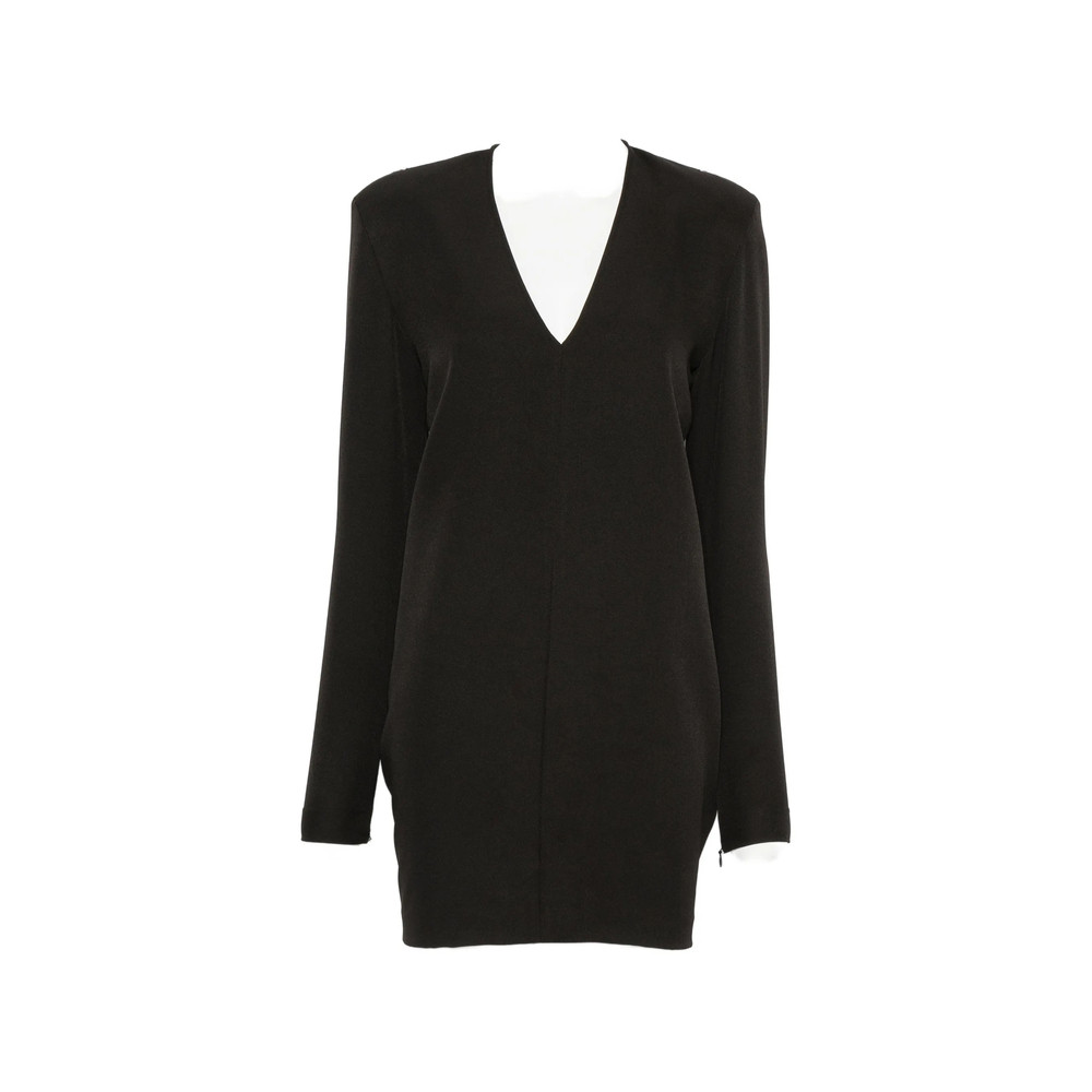 Federica Tosi Padded-shoulder V-neck Mini Dress
