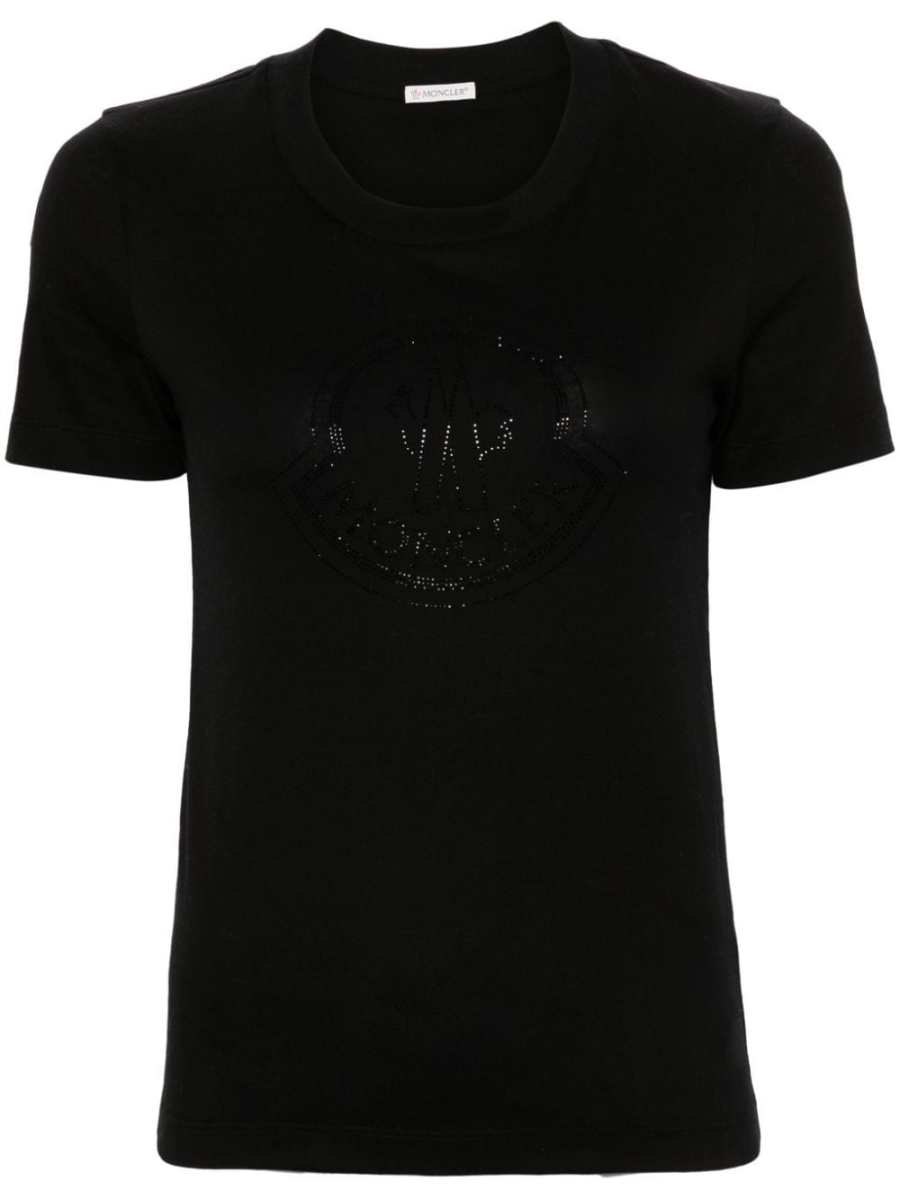 rhinestone-logo T-shirt