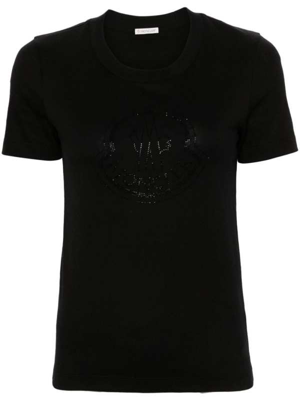 rhinestone-logo T-shirt