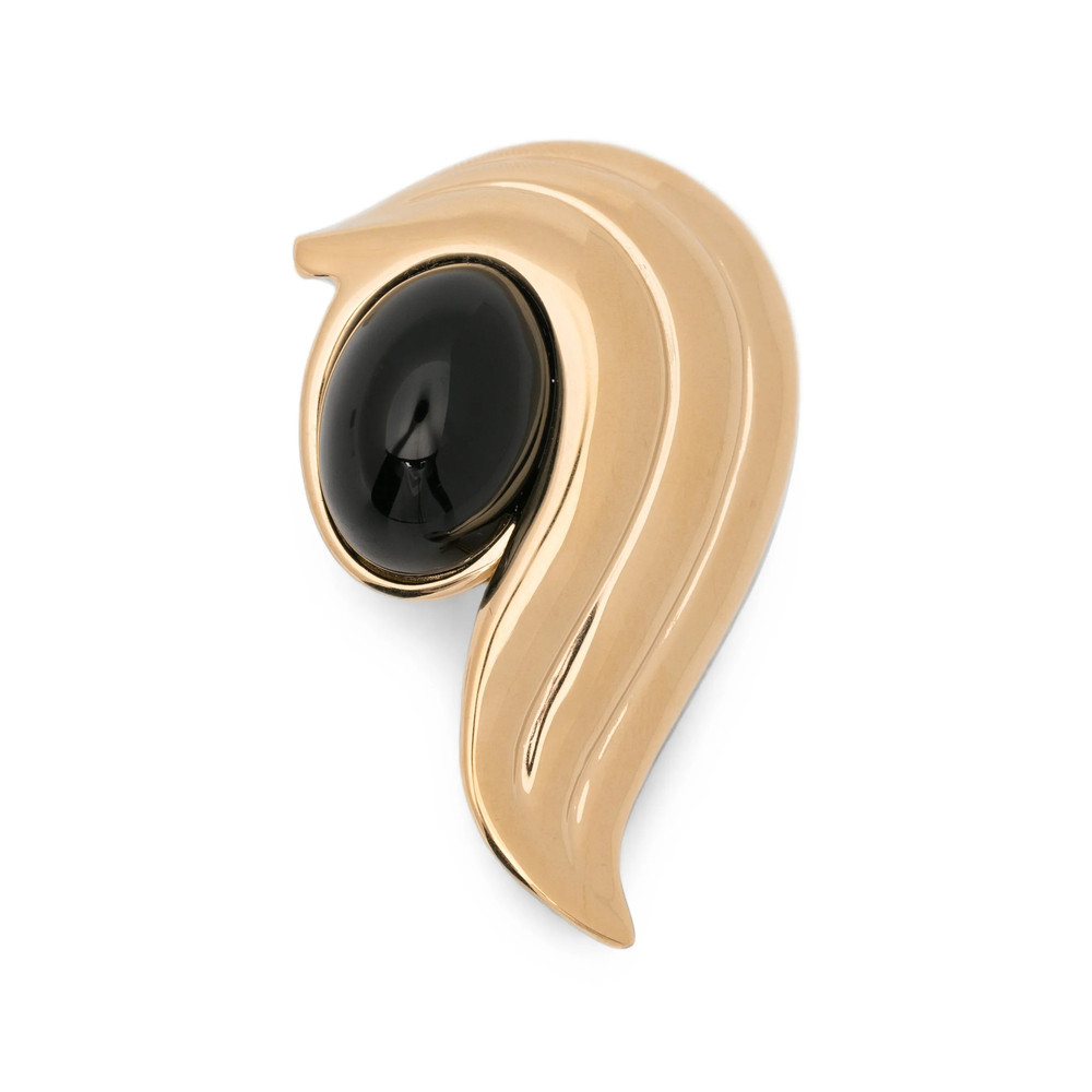 Ferragamo Cabochon-embellished Sculpted Brooch