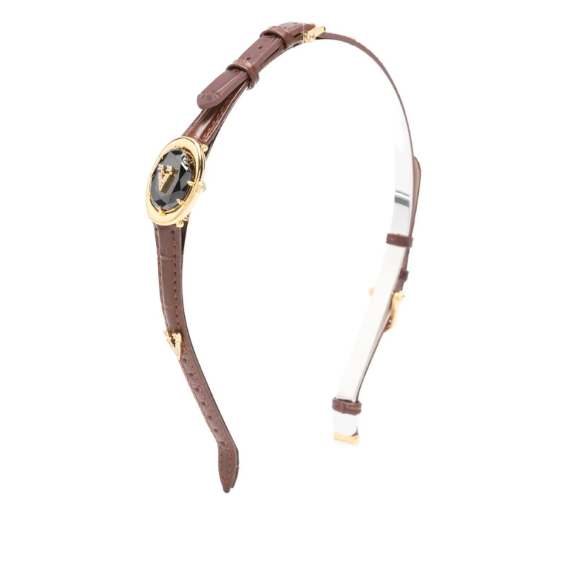 Yvmin Leather Emblem Headband