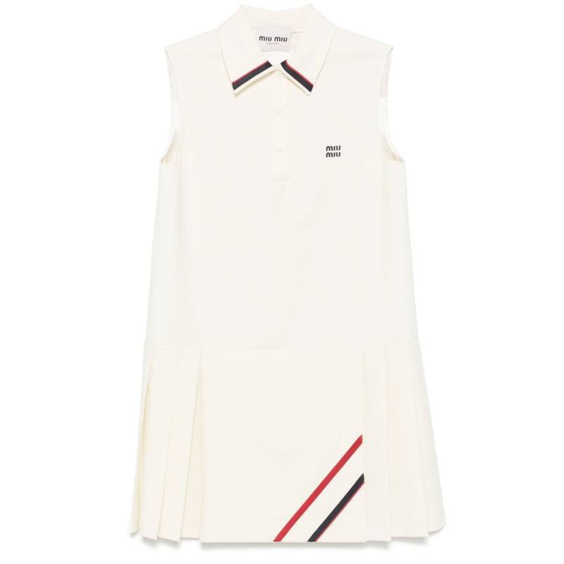 Miu Miu Pleated Shirt Dress