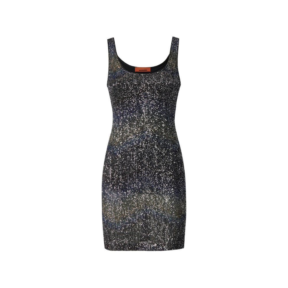 Missoni Sequin-embellished Zig-zag Mini Dress